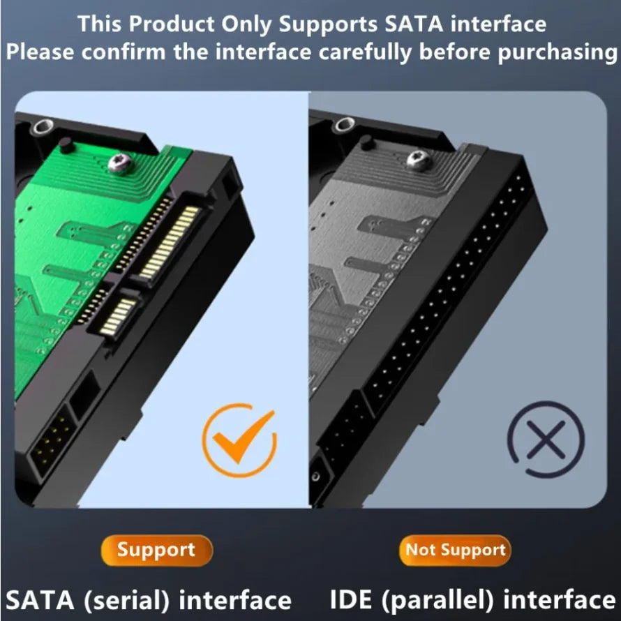 SATA to USB 3.0 Adapter Cable 12V Power Adapter Included SATA III Hard Drive Disk Converter UASP Support for3.5/2.5 Inch SSD HDD